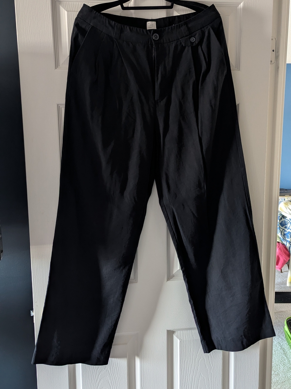 a new day Black Wide-Leg Chinos